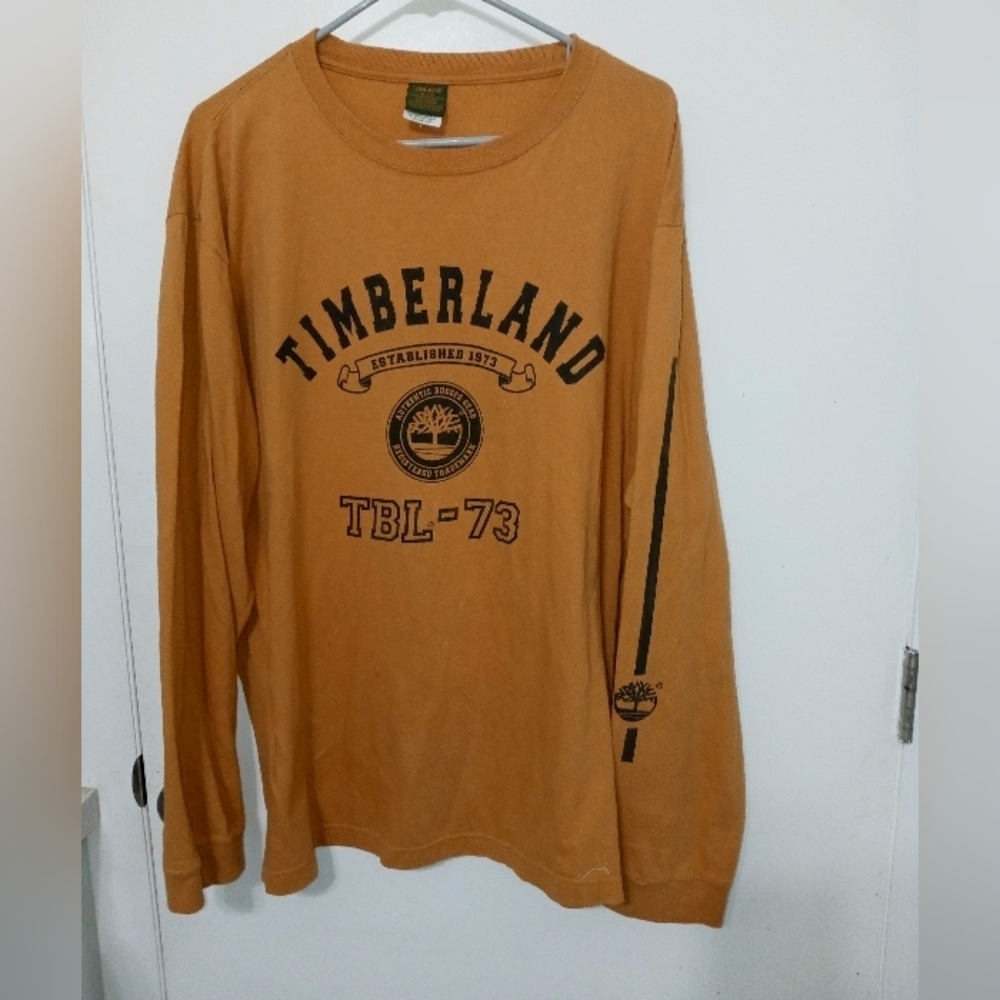 Timberland 73 Long Sleeve 100% cotton Pullover Logo T Shirt